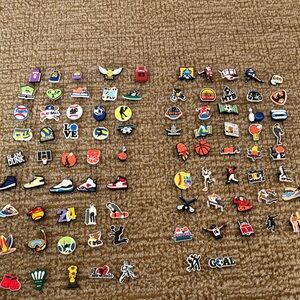 Sports themed shoe charm Set